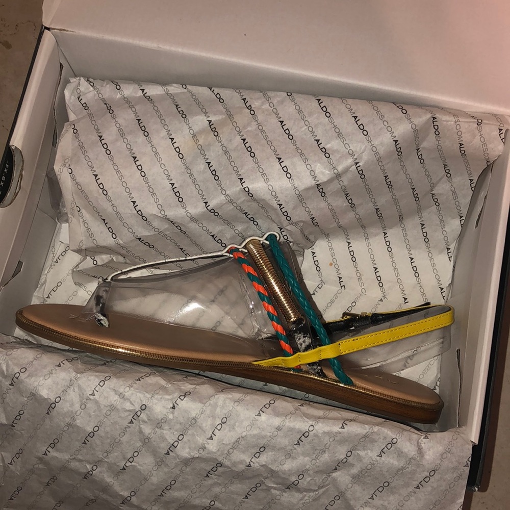 BRAND NEW Aldo multi color sandals